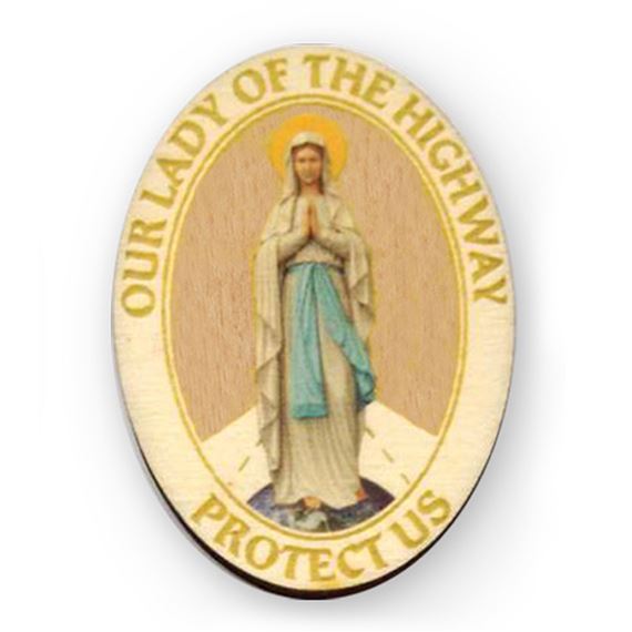 OUR LADY OF THE HIGHWAY VISOR CLIP