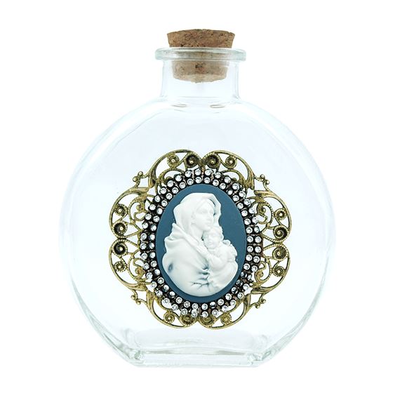 MADONNA AND CHILD VINTAGE HOLY WATER BOTTLE