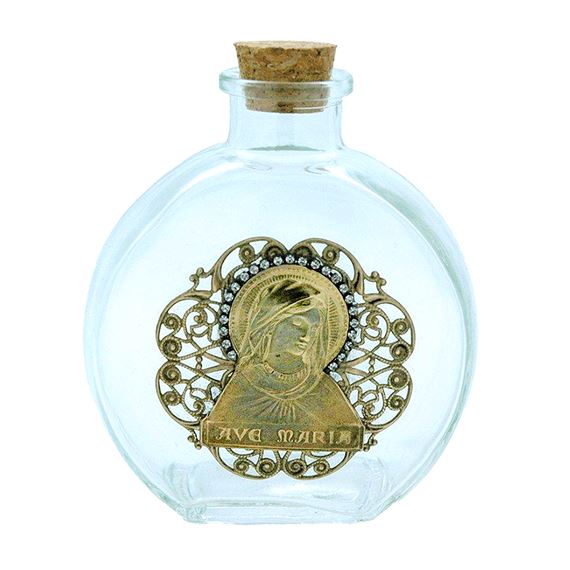 AVE MARIA VINTAGE HOLY WATER BOTTLE