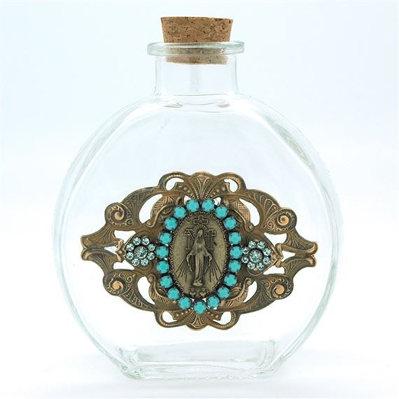 MIRACULOUS MEDAL VINTAGE HOLY WATER BOTTLE