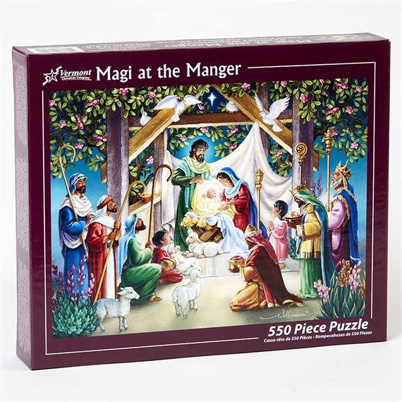 MAGI AT THE MANGER 550 PC. JIGSAW PUZZLE