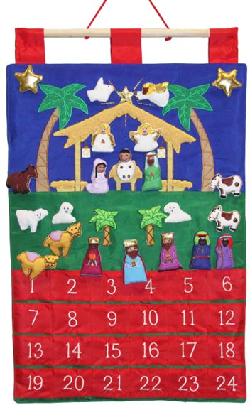 FABRIC NATIVITY ADVENT CALENDAR