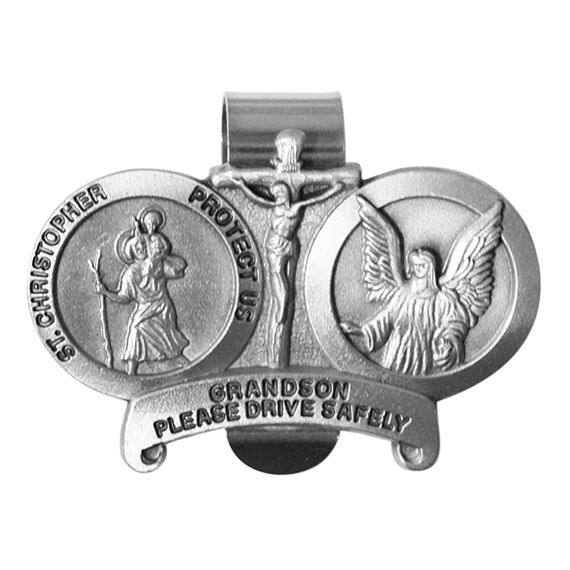 ST. CHRISTOPHER VISOR CLIP - GRANDSON