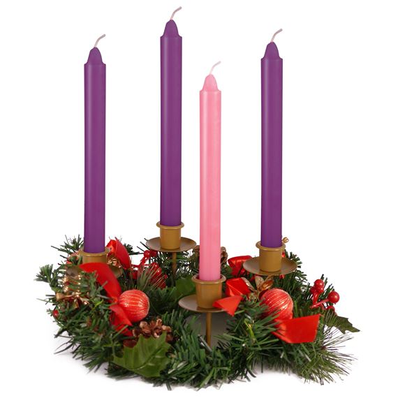 BERRY ADVENT WREATH - WITH CANDLES