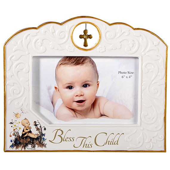 BLESS THIS CHILD PICTURE FRAME