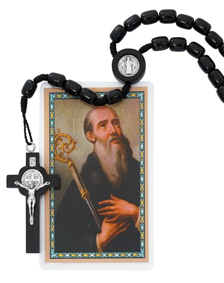 ST. BENEDICT ROSARY - BLACK