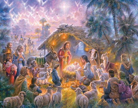 LIGHT OF THE WORLD - ADVENT CALENDAR (14" x 11")