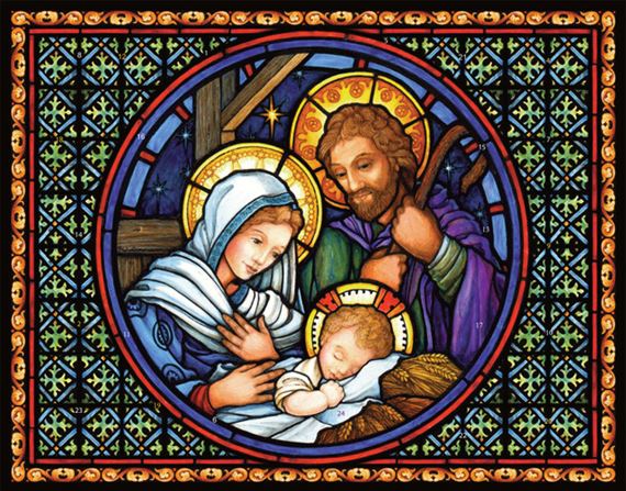 HOLY FAMILY - ADVENT CALENDAR (14" x 11")