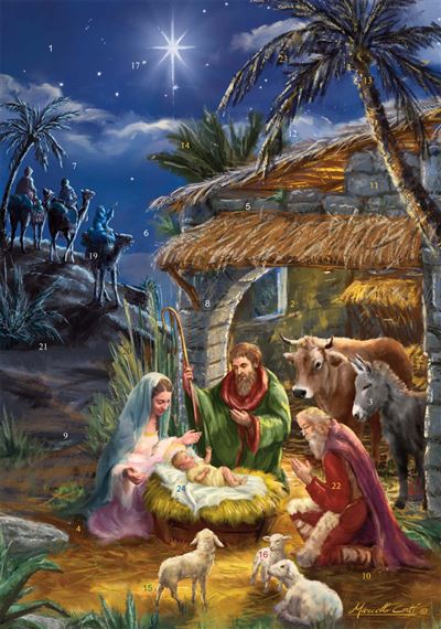 STAR OF BETHLEHEM - ADVENT CALENDAR (8 1/4" X 11 3/4")