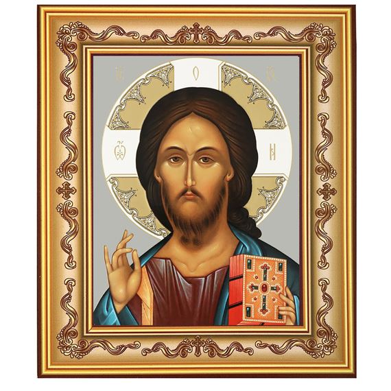 CHRIST THE TEACHER FRAMED PRINT WITH EASEL BACK - 6 1/4" X 7 3/4"