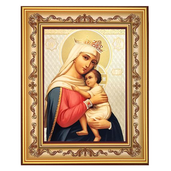 VIRGIN OF HOPE FRAMED PRINT WITH EASEL BACK - 6 1/4" X 7 3/4"