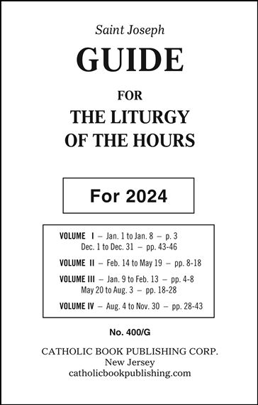GUIDE FOR SUNDAY & WEEKDAY MISSAL - 2024