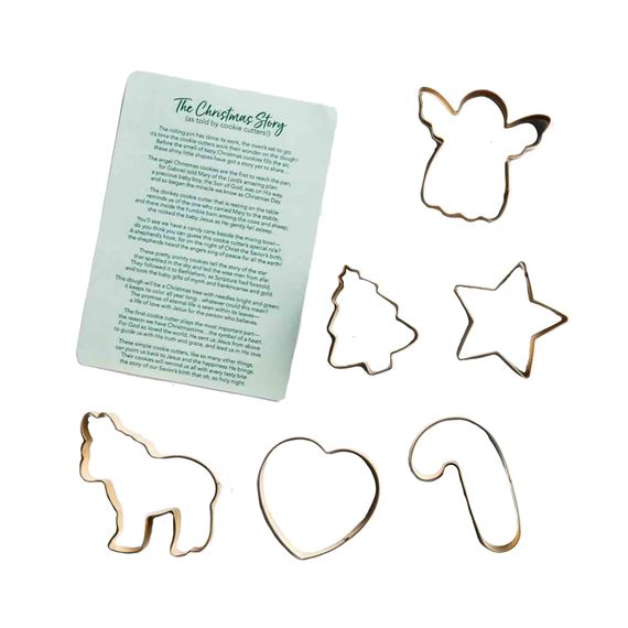 CHRISTMAS STORY - COOKIE CUTTER SET WITH DEVOTIONAL CARD