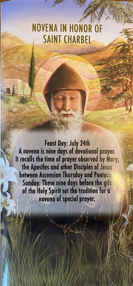 NOVENA IN HONOR OF SAINT CHARBEL