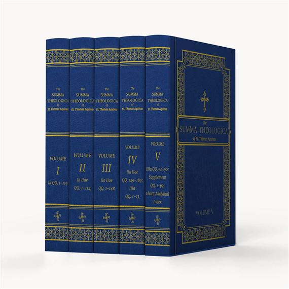 SUMMA THEOLOGICA 5 VOLUME HARDCOVER EDITION