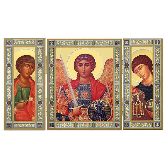 THE GREAT ARCHANGELS ICON TRIPTYCH