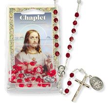 SACRED HEART GLASS BEAD CHAPLET