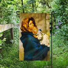 MADONNA OF THE STREETS GARDEN FLAG