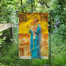 QUEEN OF HEAVEN GARDEN FLAG