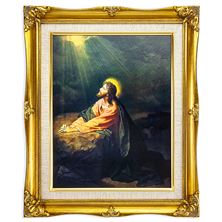 CHRIST IN GETHSEMANE FRAMED ARTWORK - 15" x 18"