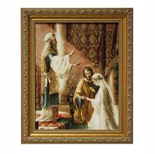 MARRIAGE OF MARY AND ST JOSEPH - FRAMED - 10" X 12"