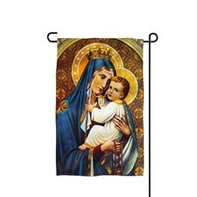 OUR LADY OF MT. CARMEL GARDEN FLAG