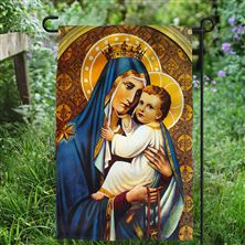 OUR LADY OF MT. CARMEL GARDEN FLAG