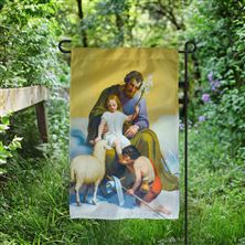 ST. JOSEPH GUARDIAN OF SONS GARDEN FLAG