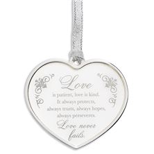 LOVE IS PATIENT ORNAMENT - 2 1/2"