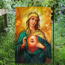 IMMACULATE HEART OF MARY GARDEN FLAG