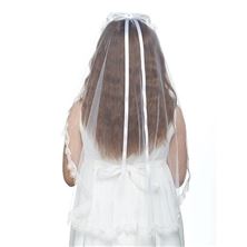FIRST COMMUNION VEIL WITH RIBBON