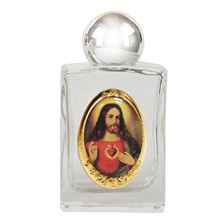 SACRED HEART HOLY WATER BOTTLE (GLASS)