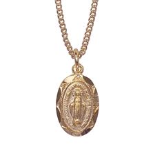 SMALL MIRACULOUS MEDAL - GOLD ON STERLING