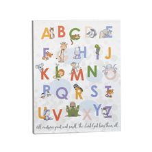 ALL CREATURES GREAT AND SMALL ALPHABET PLAQUE