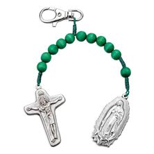 OUR LADY OF GUADALUPE BACKPACK/BELT LOOP ROSARY CLIP