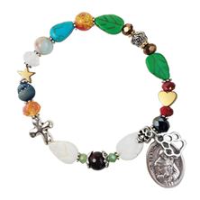GENUINE GEMSTONE ST. FRANCIS OF ASSISI - ROSARY BRACELET