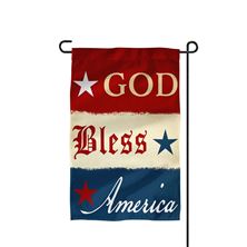 GOD BLESS AMERICA GARDEN FLAG