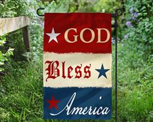 GOD BLESS AMERICA GARDEN FLAG