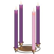 ADVENT TAPER CANDLE HOLDER - METAL