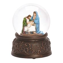 HOLY FAMILY MUSICAL GLITTER DOME