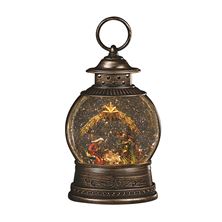ROUND LANTERN SWIRL NATIVITY