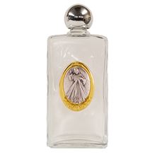 DIVINE MERCY 8-OUNCE HOLY WATER BOTTLE (GLASS)