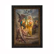 ST. JOSEPH PATRON OF THE UNIVERSAL CHURCH - DARK WOOD FRAME - 9 1/2" x 12 1/2"