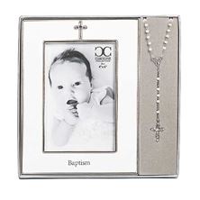 BAPTISMAL FRAME WITH ROSARY
