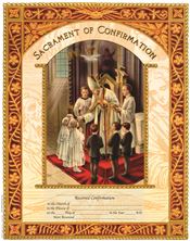 SACRAMENT OF CONFIRMATION CERTIFICATE