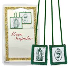 GREEN WOOL SCAPULAR