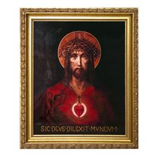 SACRED HEART OF JESUS - FOR GOD SO LOVED THE WORLD (13 ¾" x 17 ¾")
