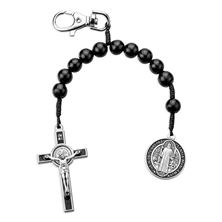ST. BENEDICT BACKPACK/BELT LOOP ROSARY CLIP
