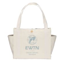 EWTN LOGO CANVAS TOTE BAG - LARGE