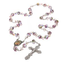 ST. THERESE ROSE CRYSTAL ROSARY